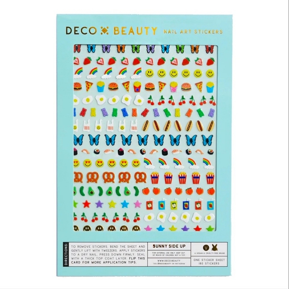 DECO BEAUTY Nail Art Sticker Set ~ SUNNY SIDE UP ~ NWT